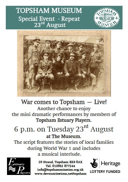 War Comes to Topsham  Live performance at the Museum